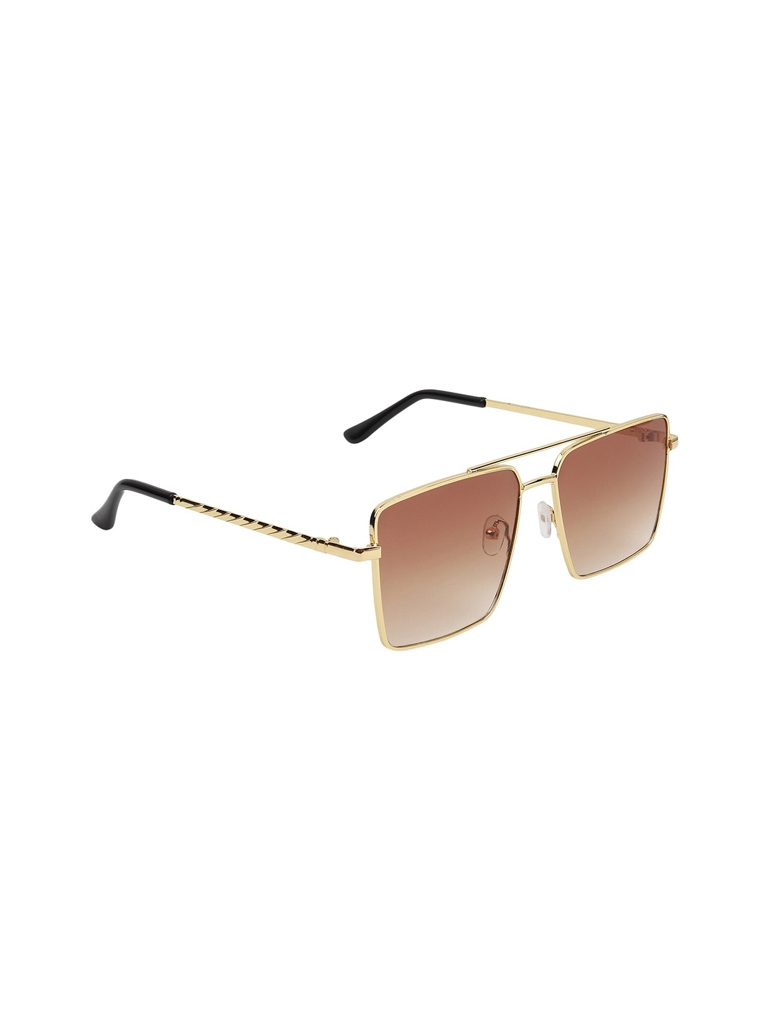 

CRIBA Full Rim Wayfarer Sunglasses with UV Protected Lens VCR_NEW_GLD_BRN, Brown