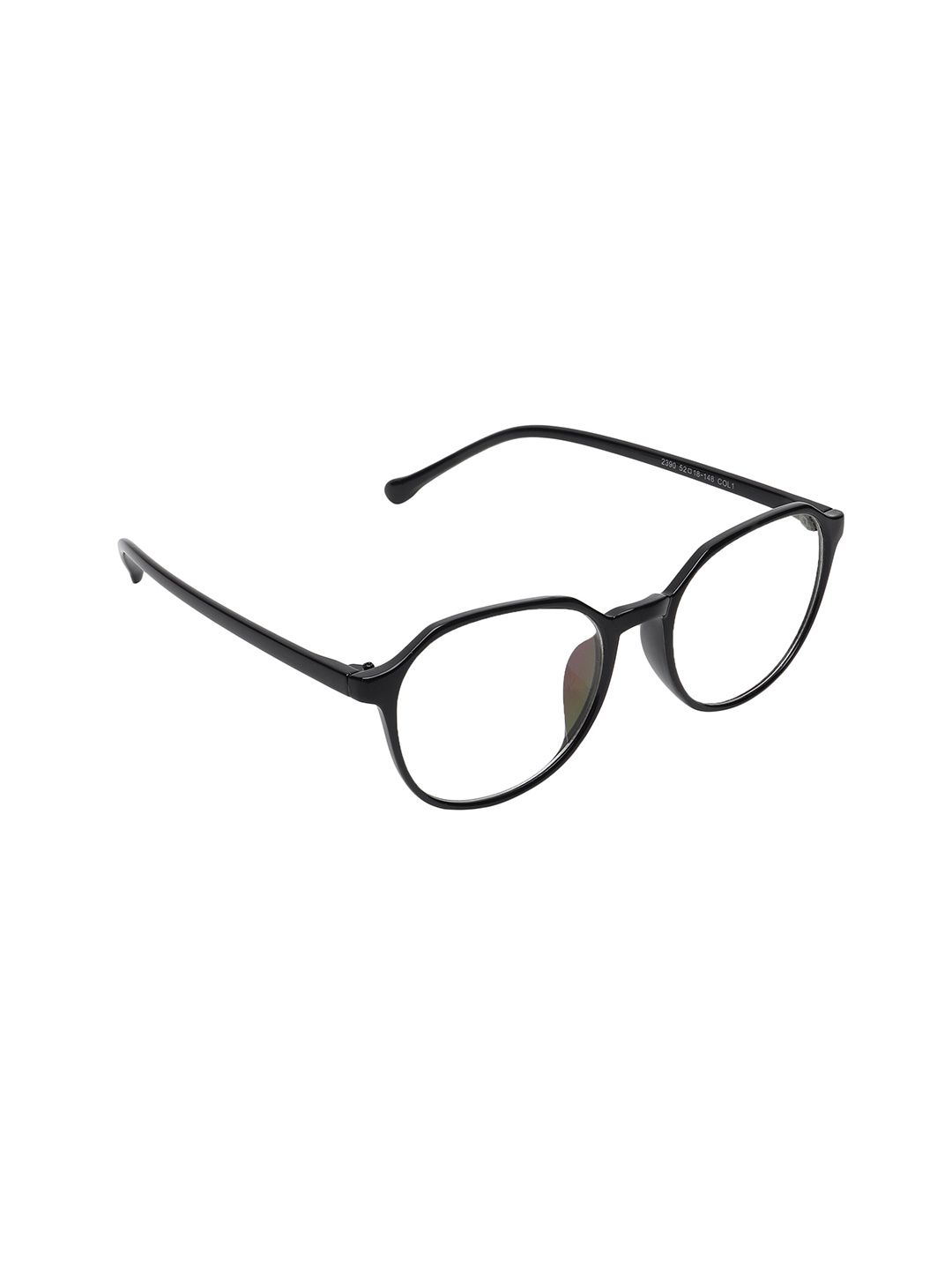 

CRIBA Full Rim Round Sunglasses with UV Protected Lens VCR_PENTO_BLK, Black