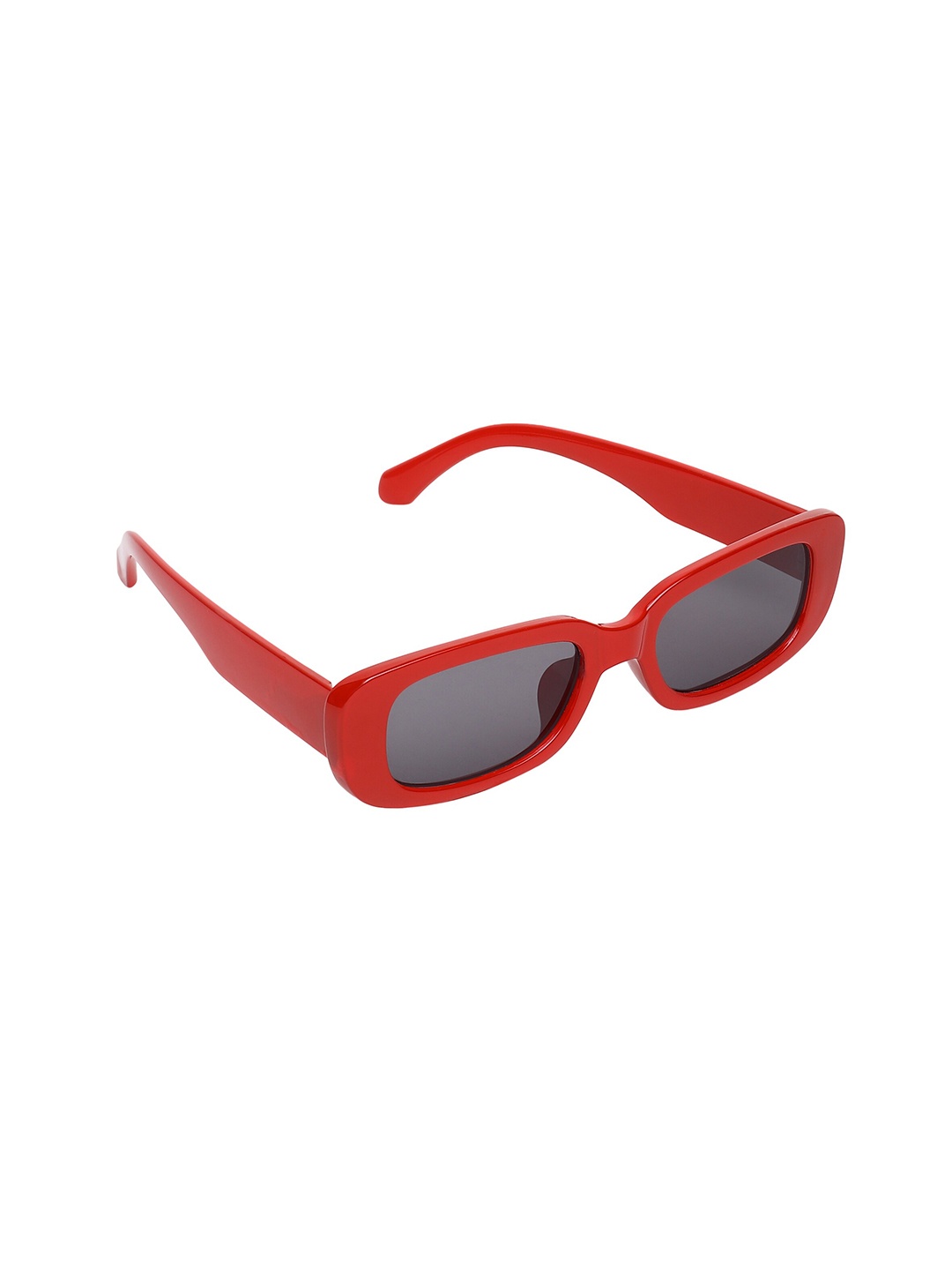 

CRIBA Full Rim Rectangle Sunglasses with UV Protected Lens VCR_CNDY_RED-BLK