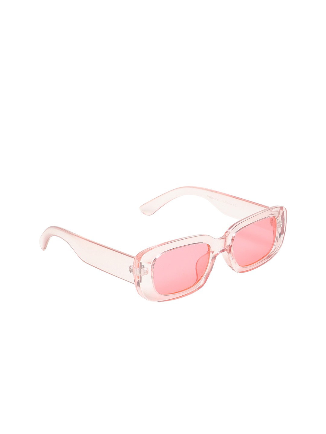 

CRIBA Full Rim Rectangle Sunglasses with UV Protected Lens VCR_CNDY_T-PINK