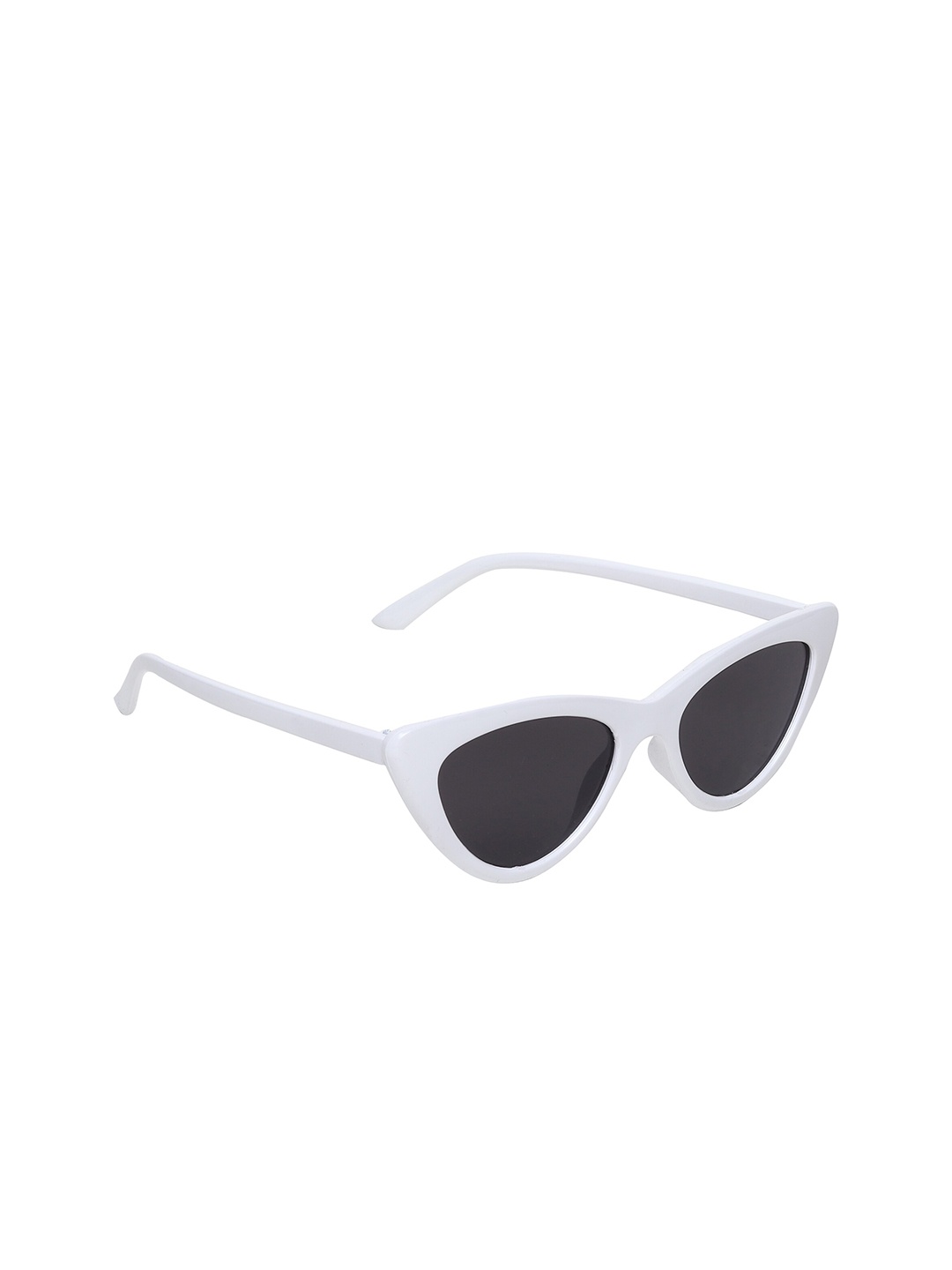 

CRIBA Full Rim Cateye Sunglasses with UV Protected Lens VCR_CAT_WHT-BLK, White