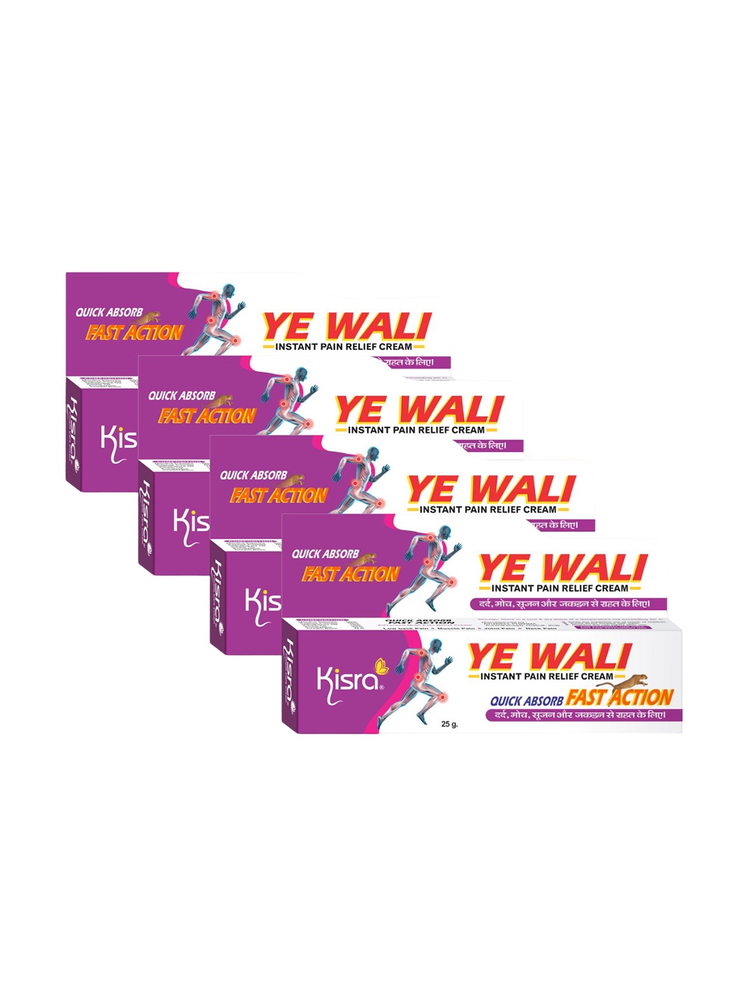 

KISRA Ye Wali Instant Pain Relief Cream, Purple