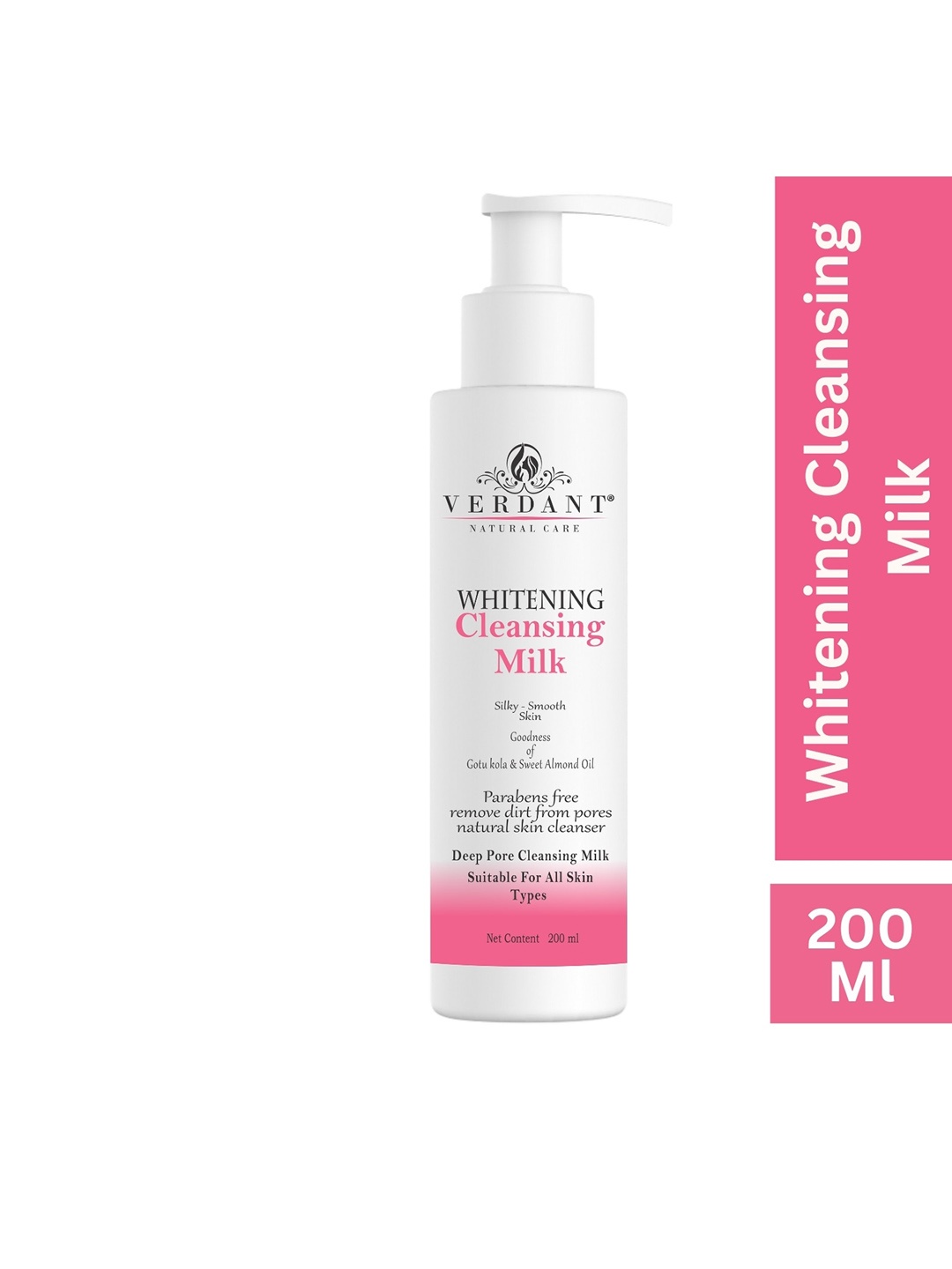 

Verdant Natural Whitening & Brightening Cleansing Milk 200ml, White