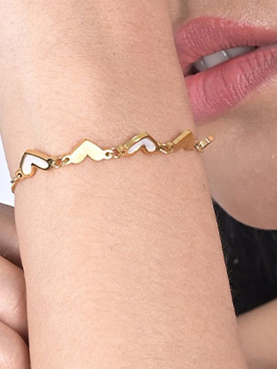 

PALMONAS Gold-Plated Link Bracelet