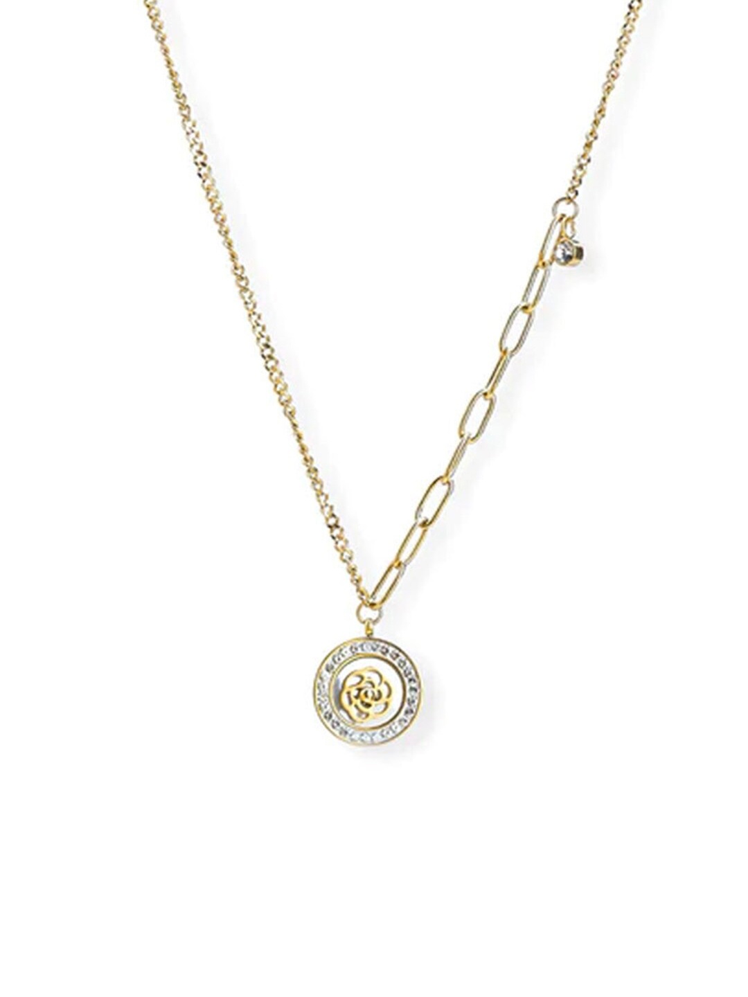 

PALMONAS Gold-Toned & Silver-Toned Gold-Plated Necklace