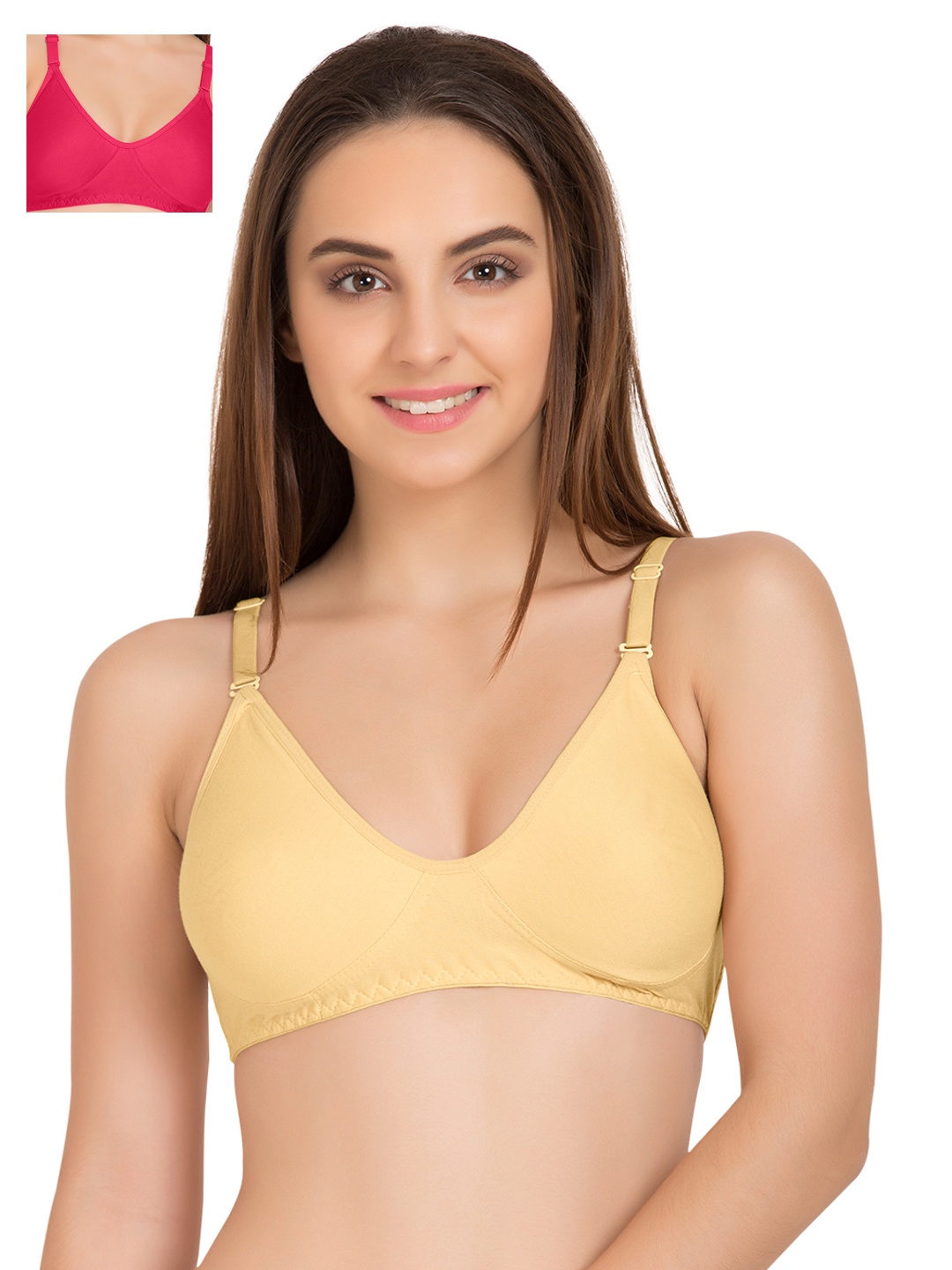 

Tweens Pack of 2 T-shirt Bras TW285, Beige