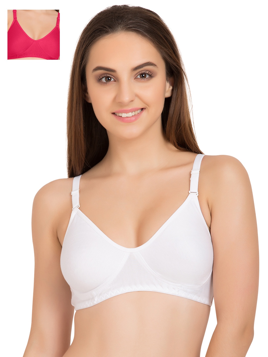 

Tweens Pack of 2 T-shirt Bras TW285, Pink