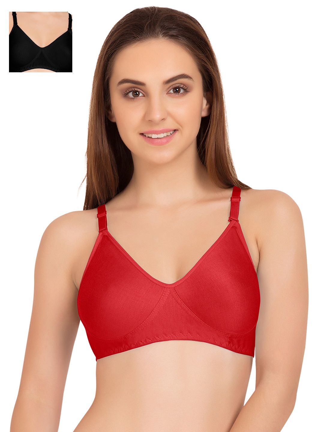 

Tweens Pack of 2 T-shirt Bras TW285, Red