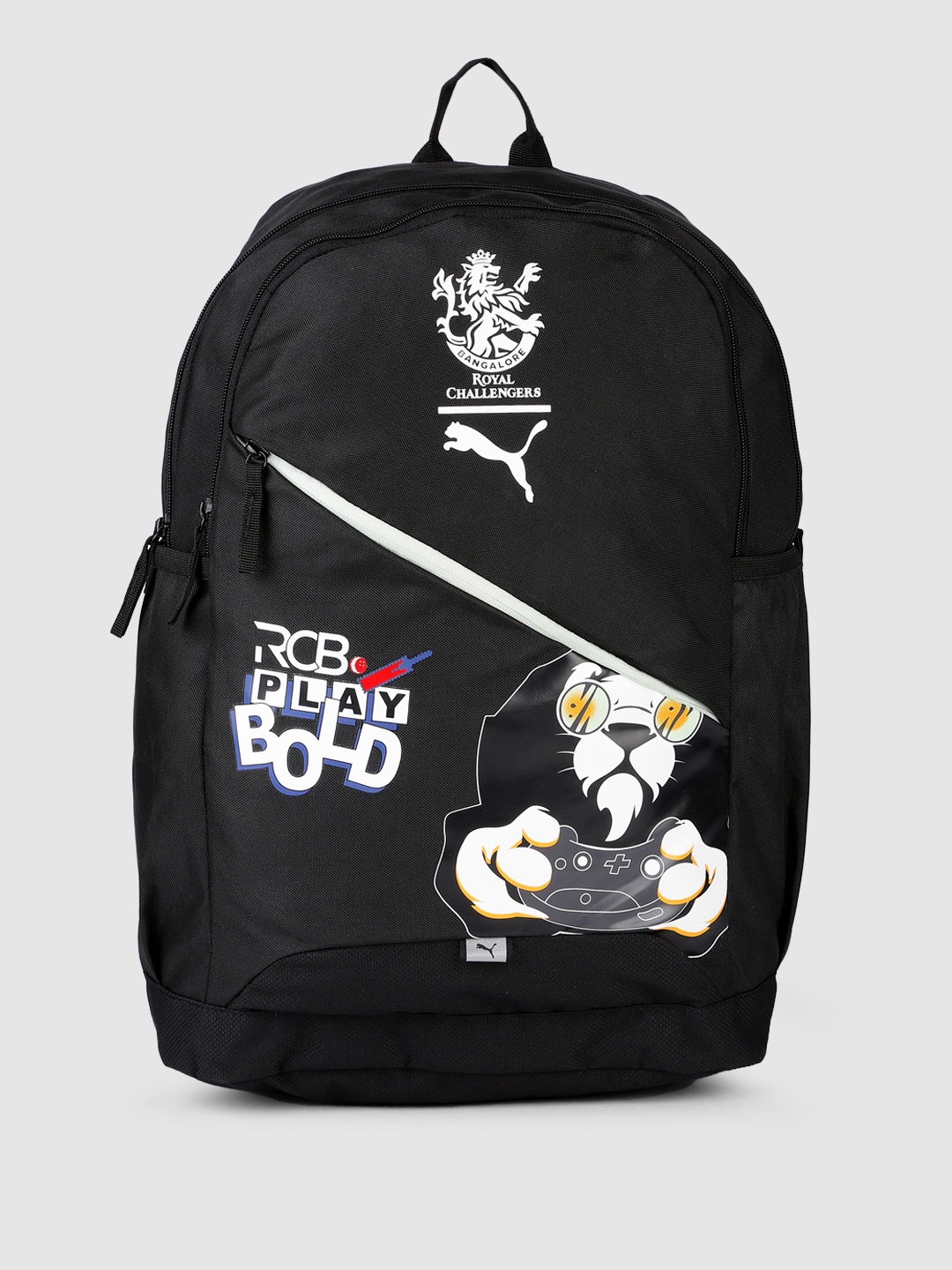 

Puma Unisex x RCB 2023 Arcade Typography Print Laptop Backpack, Black