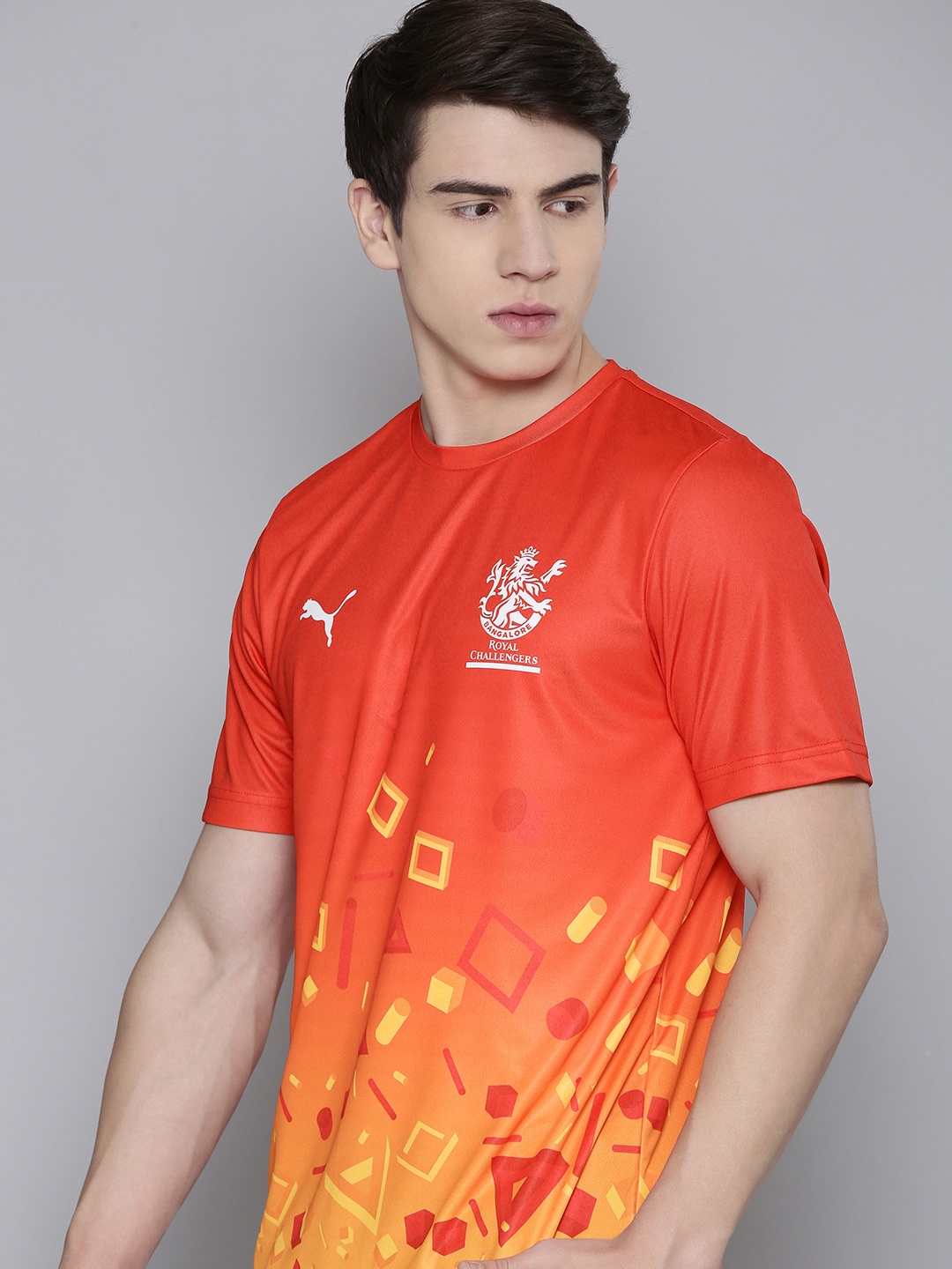 

Puma x Royal Challengers Bangalore Arcade Regular Fit Printed Round-Neck T-shirt, Red