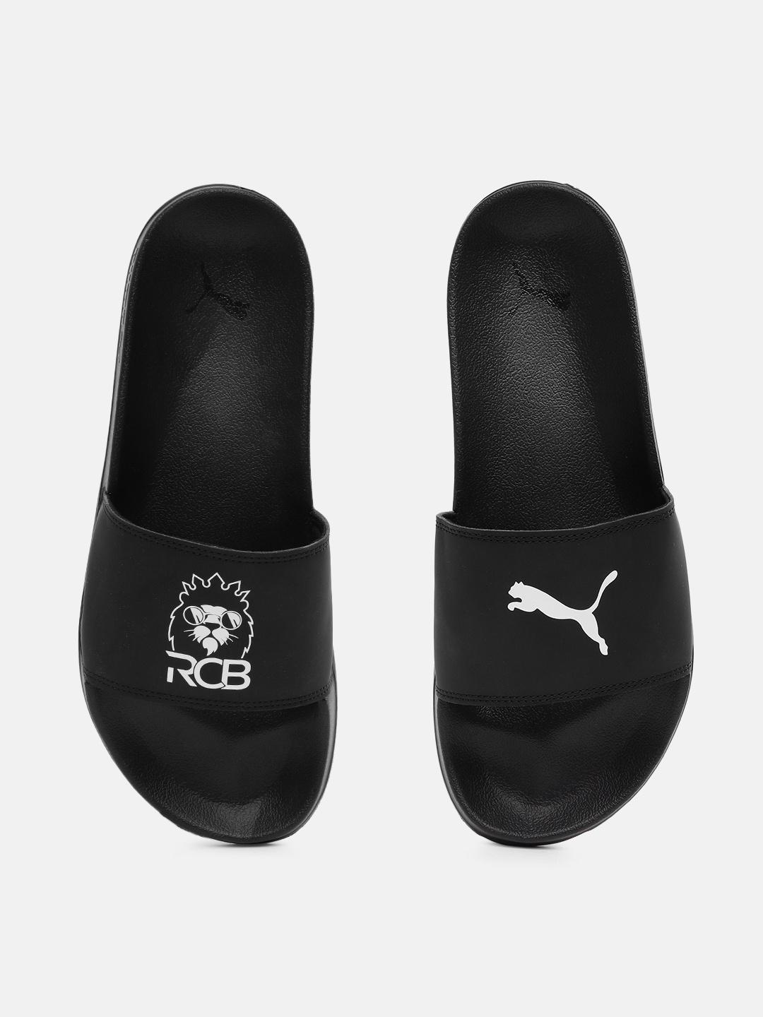 

PUMA x Royal Challengers Unisex Printed Thong Flip-Flops, Black