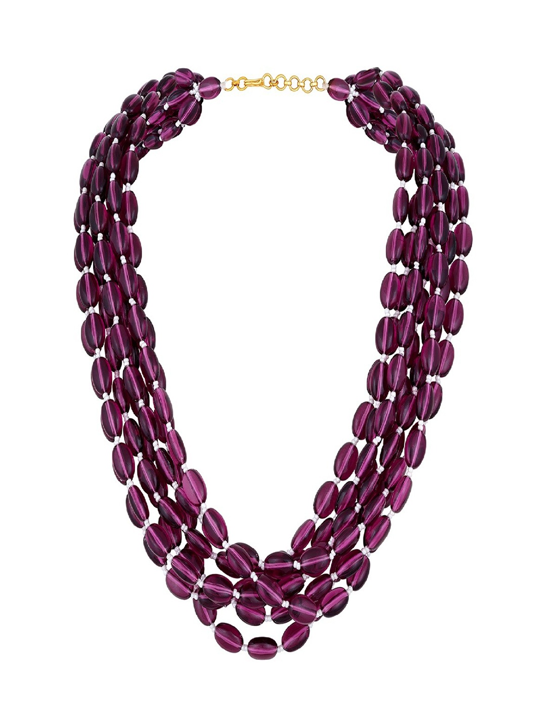 

Mahi Artificial Beads Layered Necklace, Gold