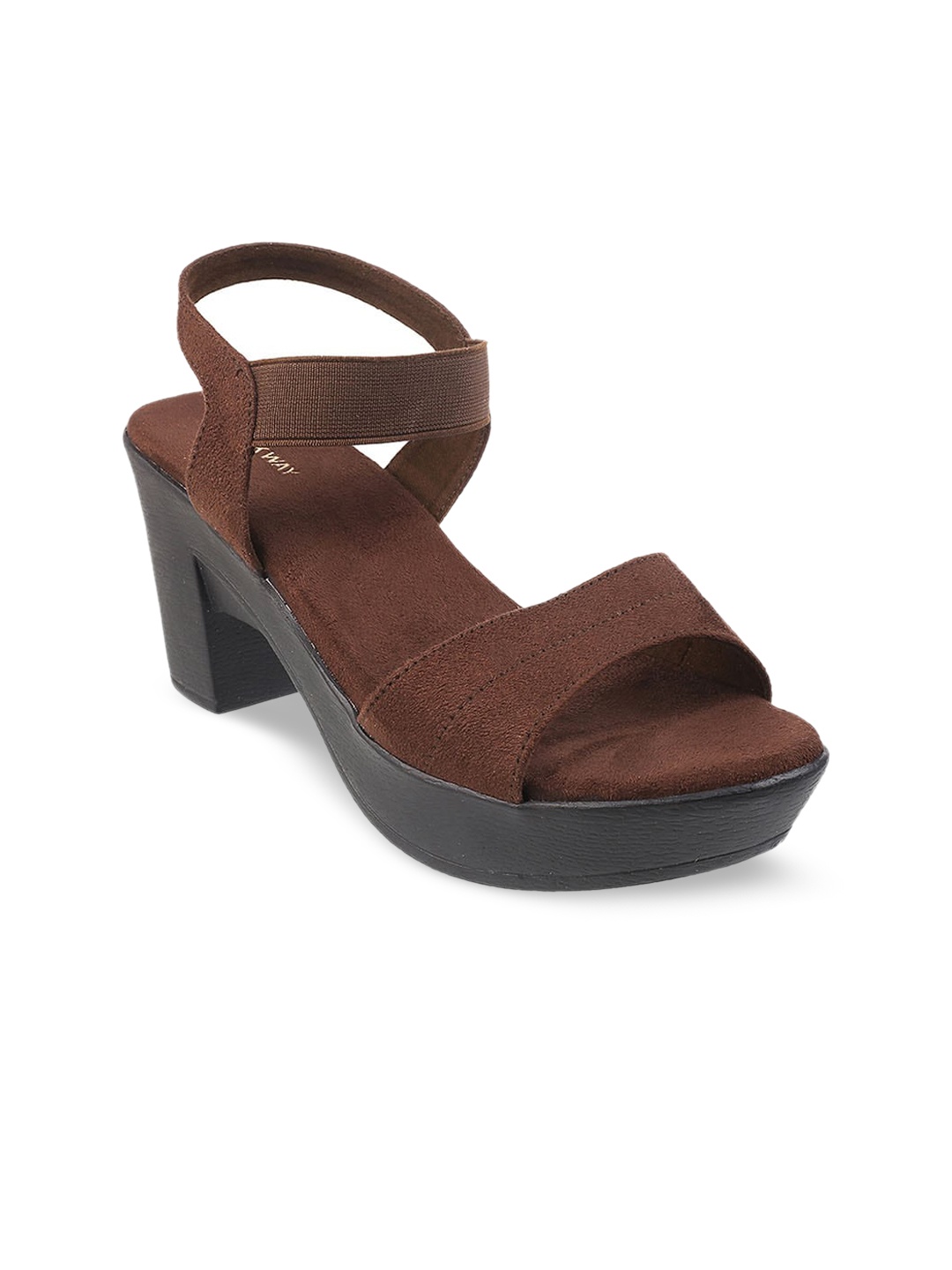 

WALKWAY by Metro Solid Platform Heels, Brown