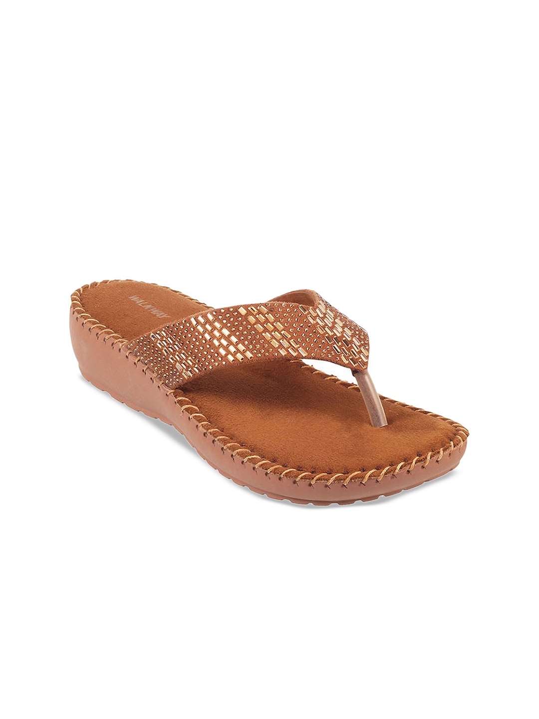 

WALKWAY by Metro Embellished Open Toe Wedges, Tan