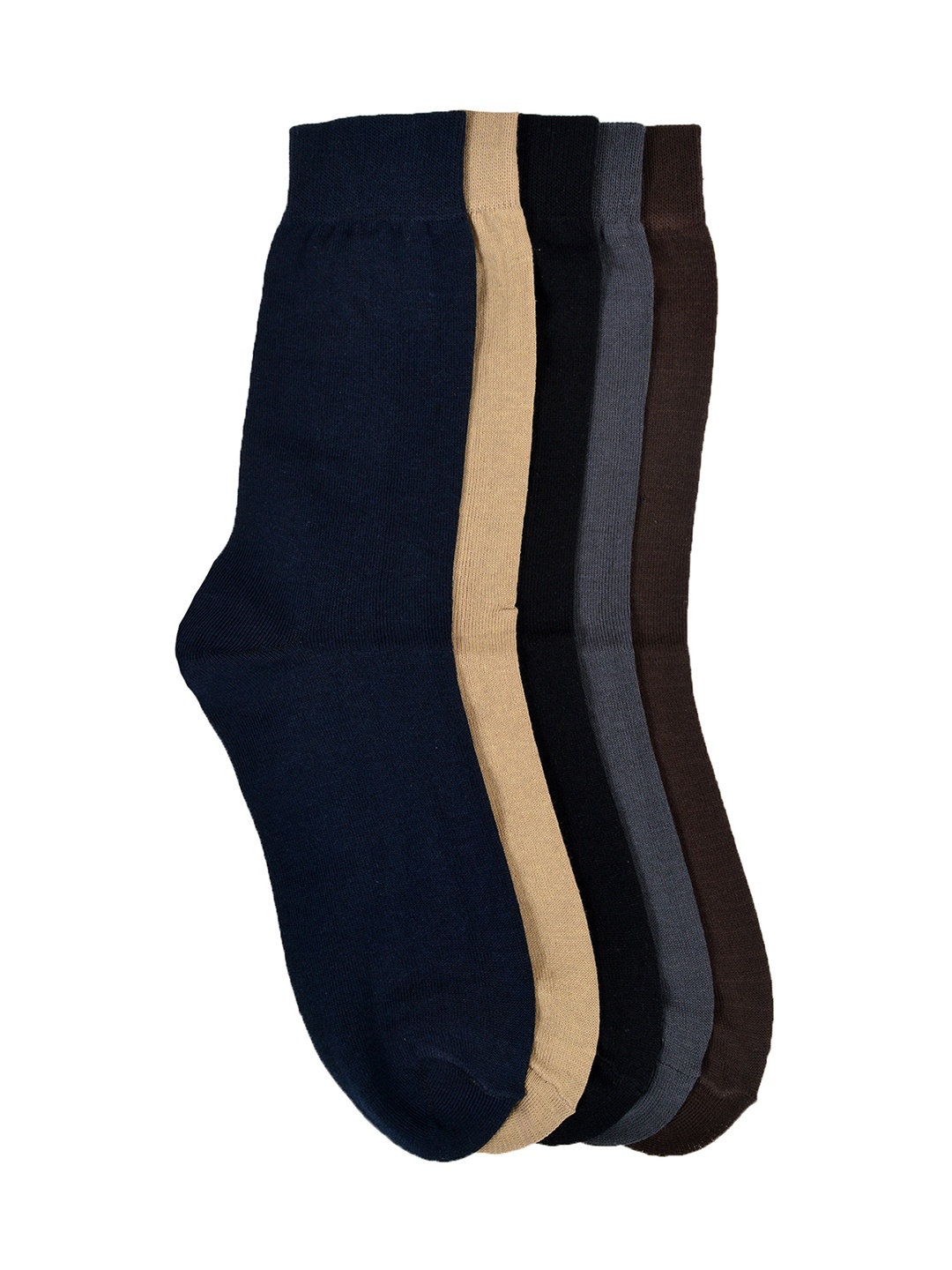 

MARC Men Set of 5 Calf-Length Socks, Multi