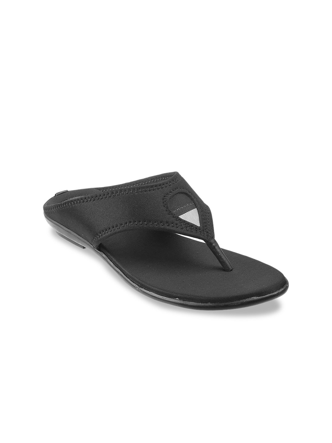 

WALKWAY by Metro Open Toe T-Strap Flats, Black