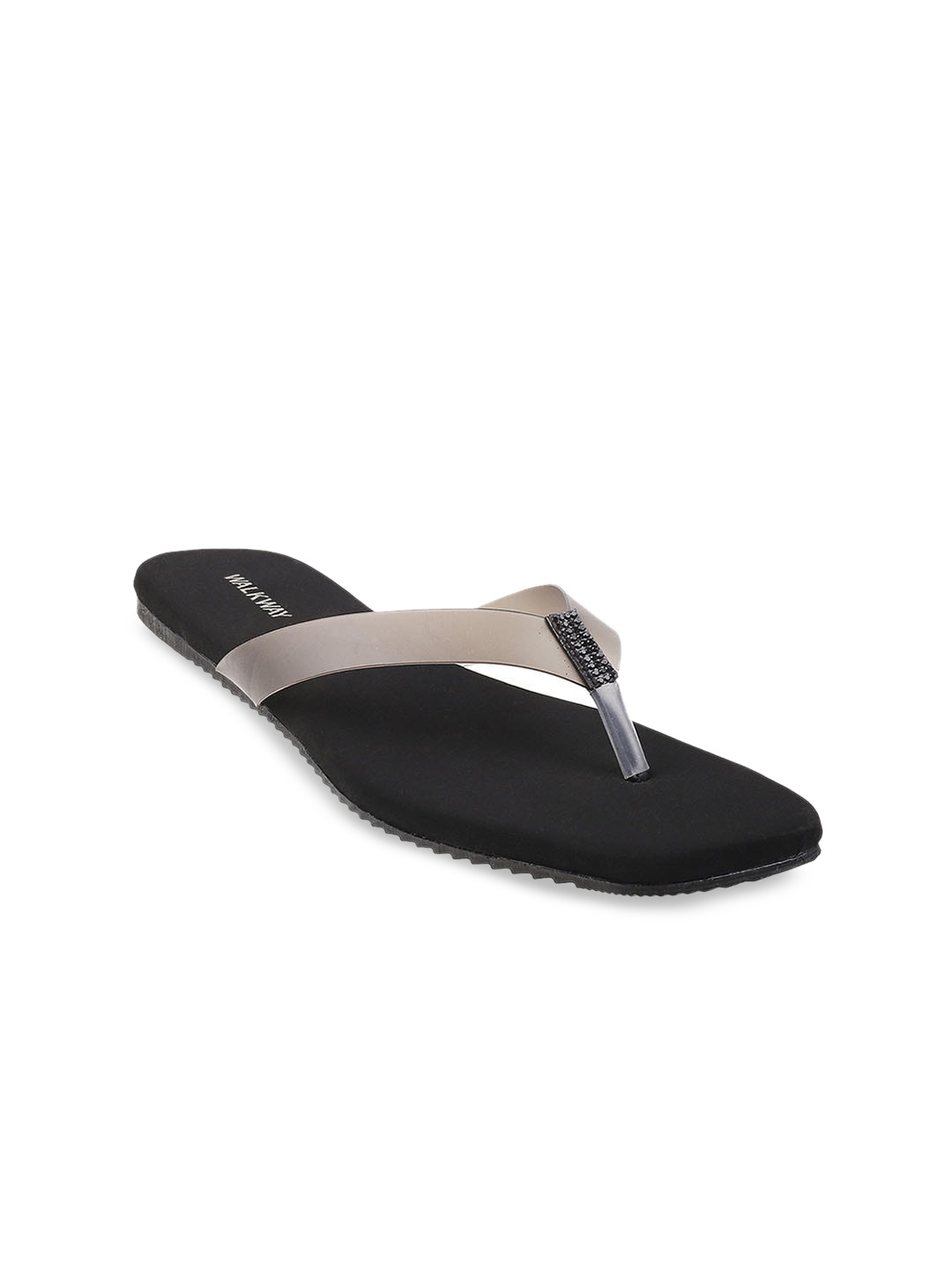 

WALKWAY by Metro Women No Back Strap Open Toe Flats, Grey