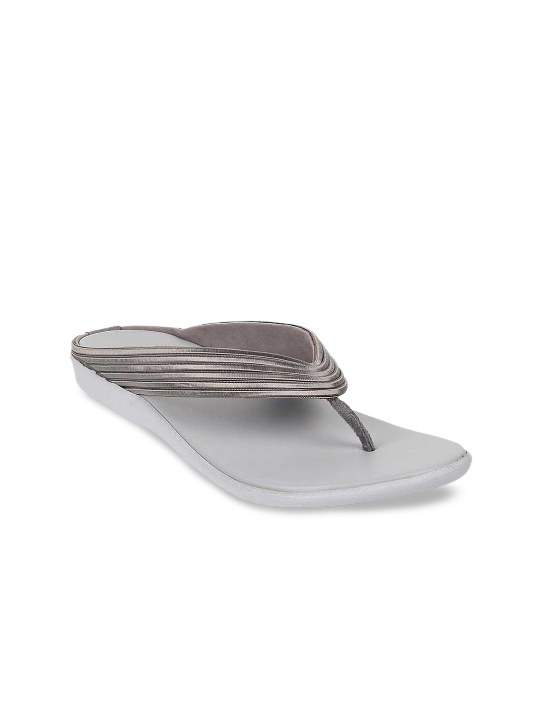 

WALKWAY by Metro Women Textured No Back Strap Open Toe Flats, Grey
