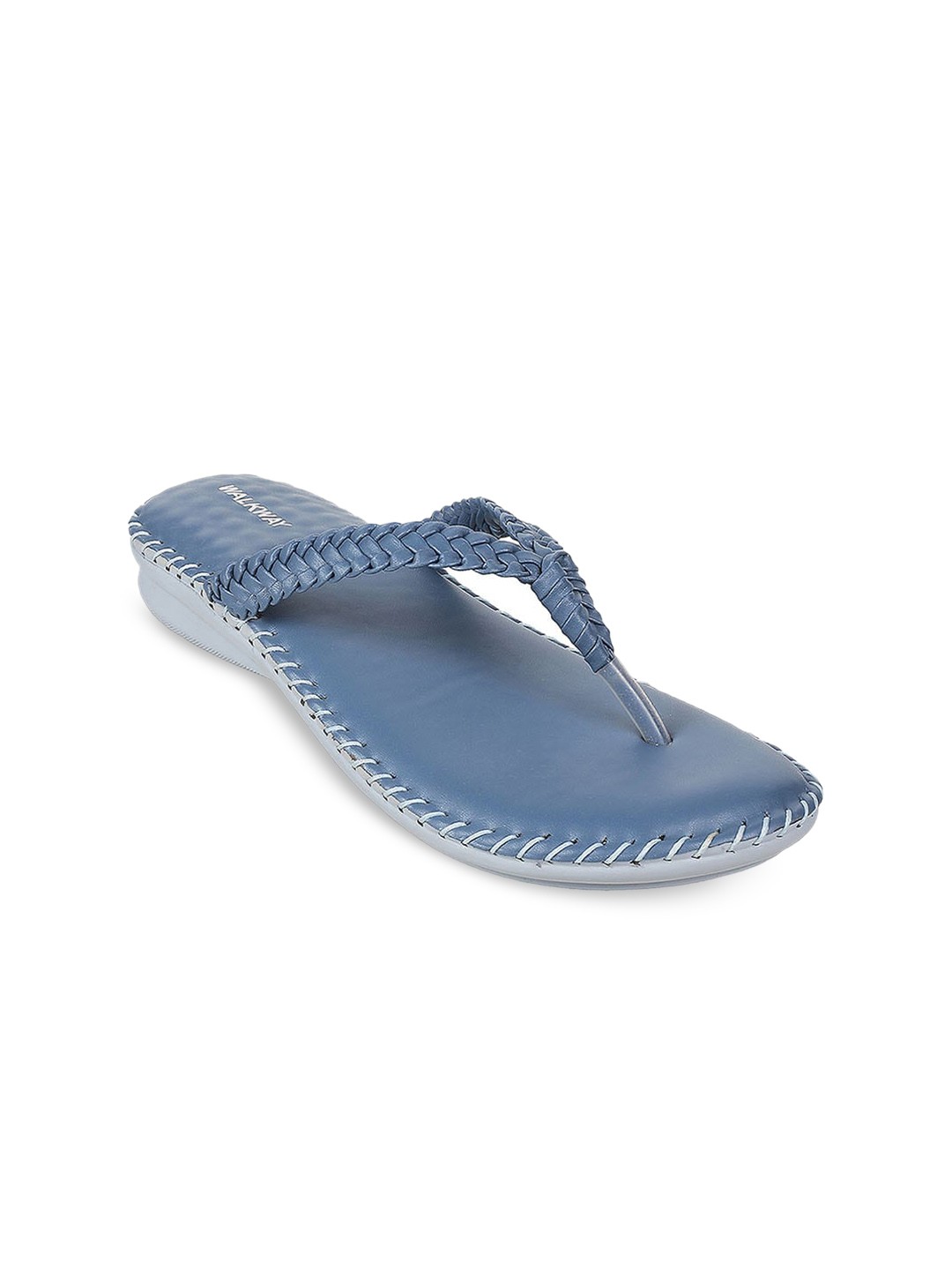 

WALKWAY by Metro Women Suede Open Toe Flats, Blue