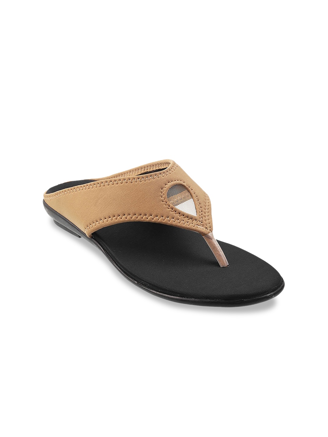 

WALKWAY by Metro Women No Back Strap Open Toe Flats, Beige