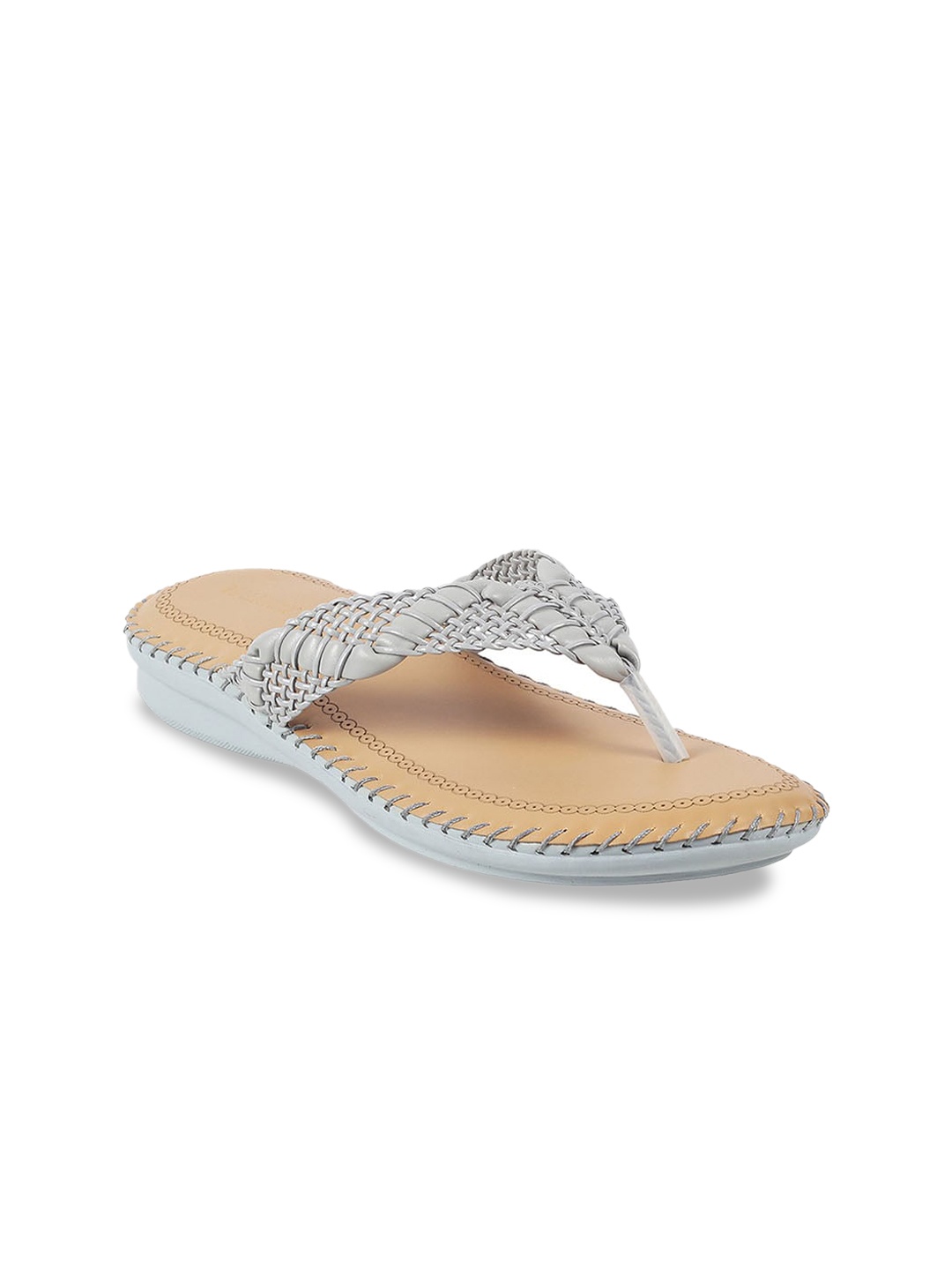 

WALKWAY by Metro Women Textured Open Toe Flats, Grey