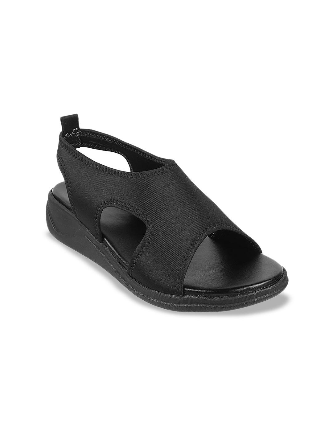 

WALKWAY by Metro Women Backstrap Open Toe Flats, Black