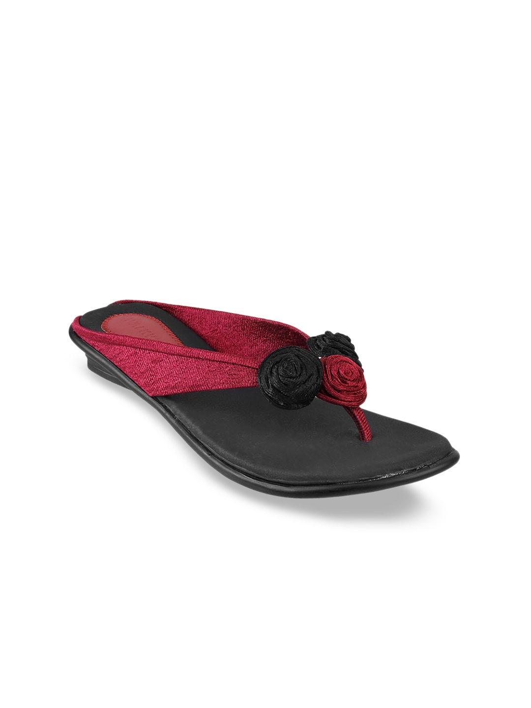 

WALKWAY by Metro Women Embellished Open Toe Flats, Maroon