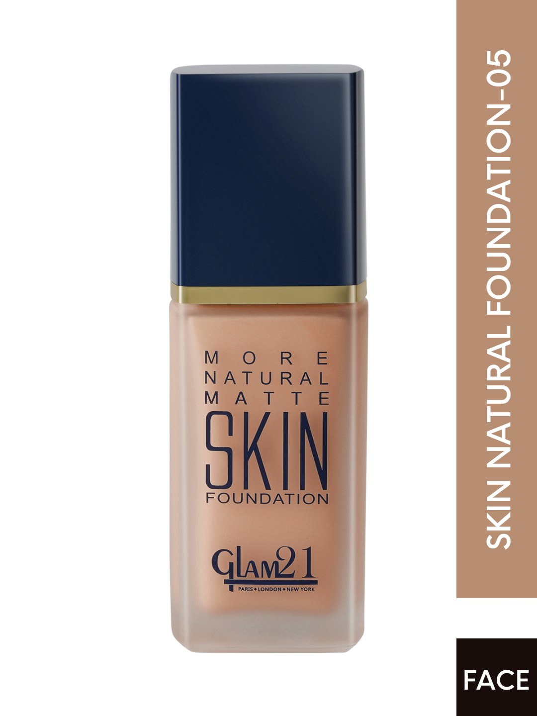 

GLAM21 More Natural Matte Skin Foundation 40 g - Shade 05, Brown