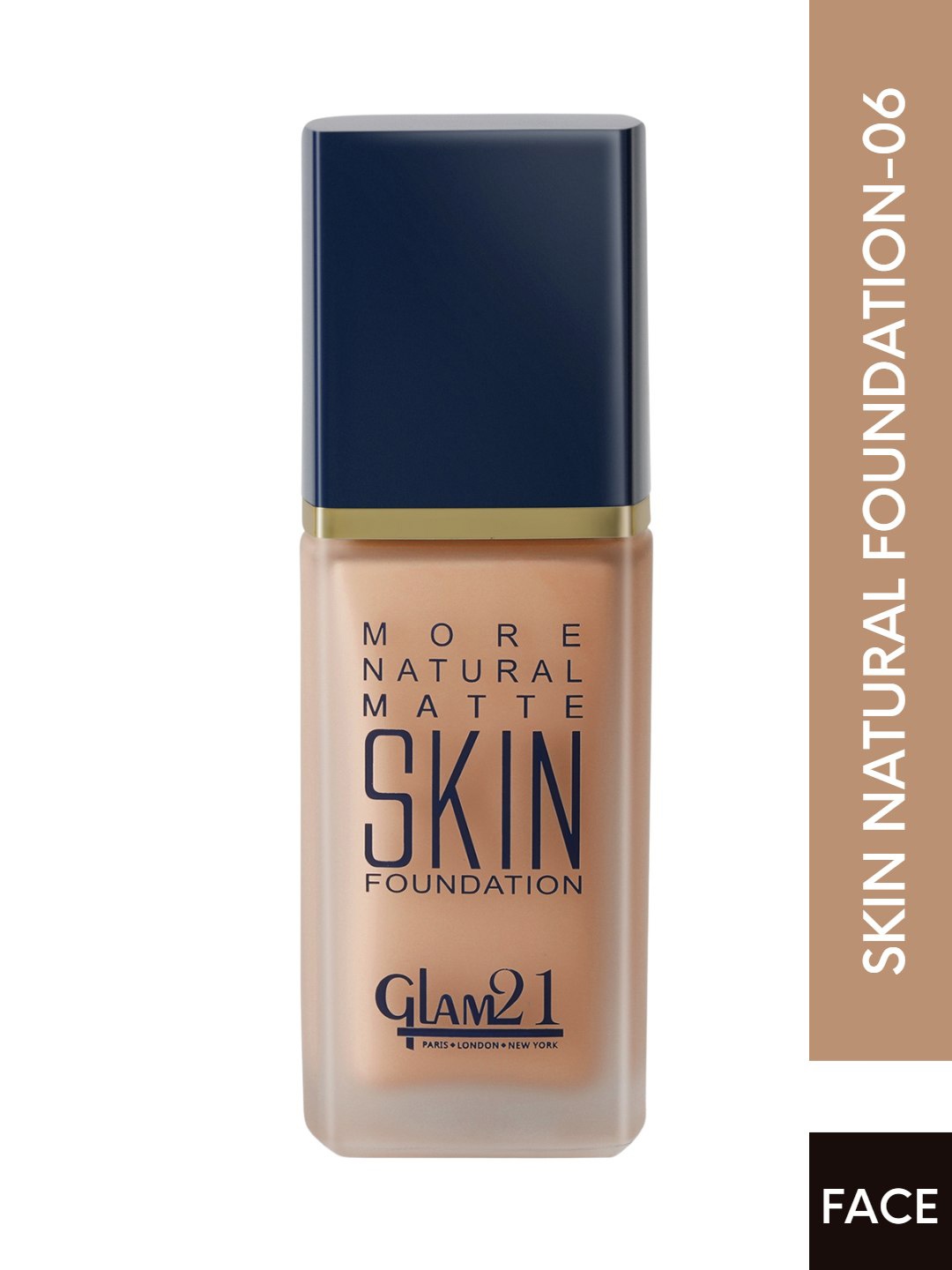 

GLAM21 More Natural Matte Skin Foundation - Minimizes Pores 40g - Shade 06, Beige