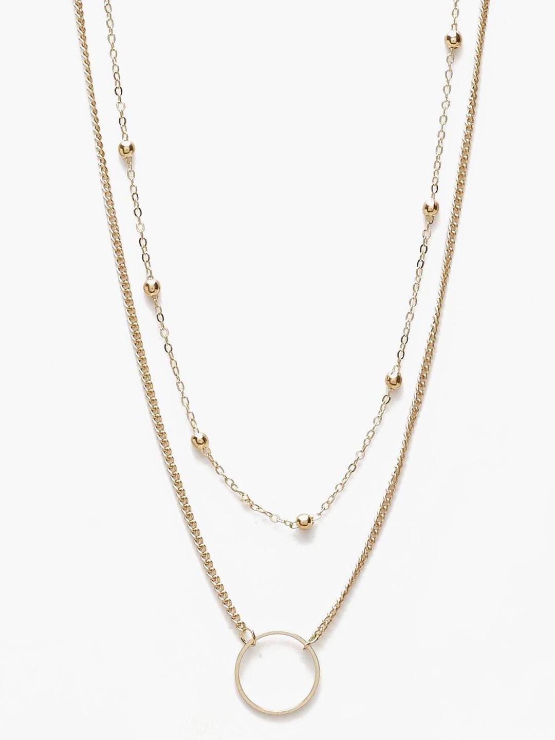 

Boohoo Women Pack of 2 Linked Chain Necklace, Gold