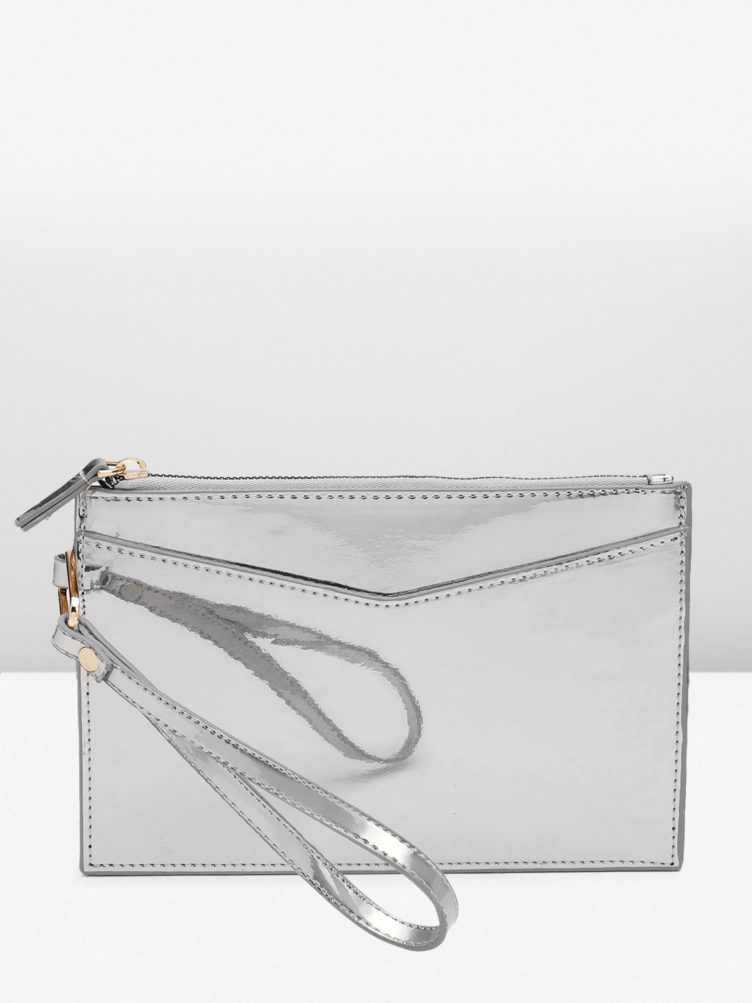 

Boohoo Glossy Purse, Silver