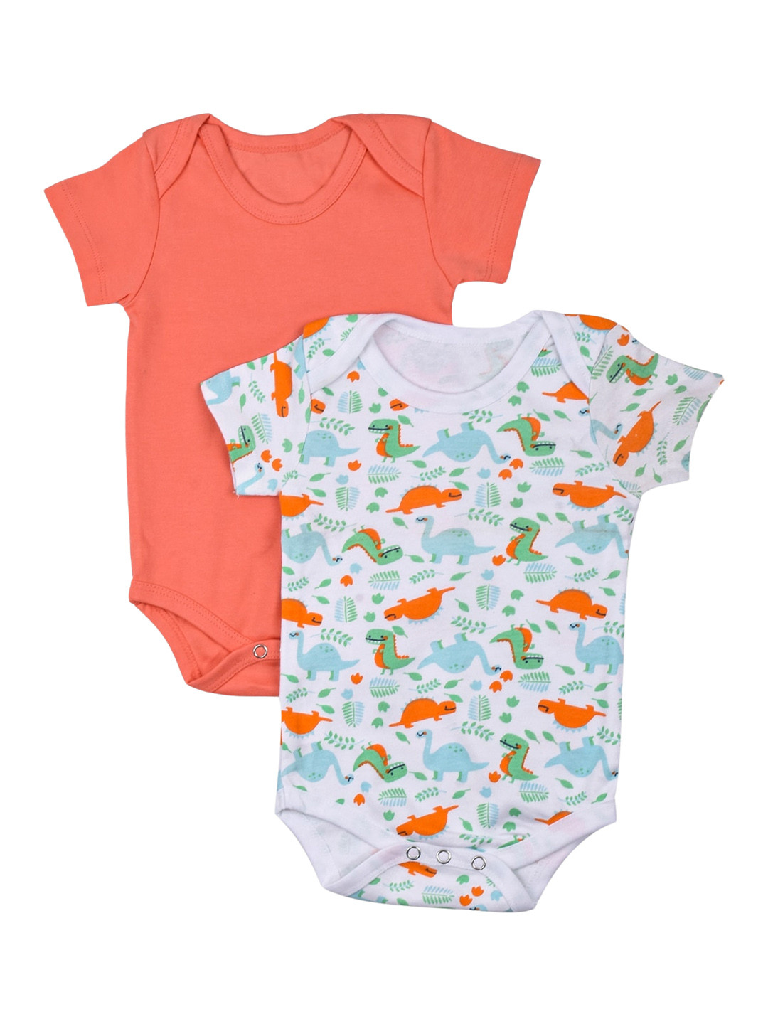 

Moms Home Infant Pack Of 2 Organic Cotton Bodysuits, White