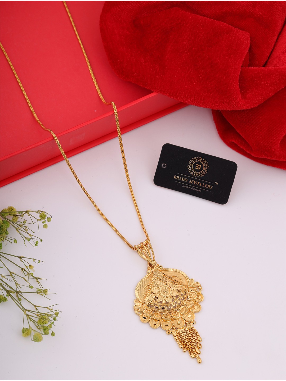 

Brado Jewellery Brass Gold-Plated Necklace