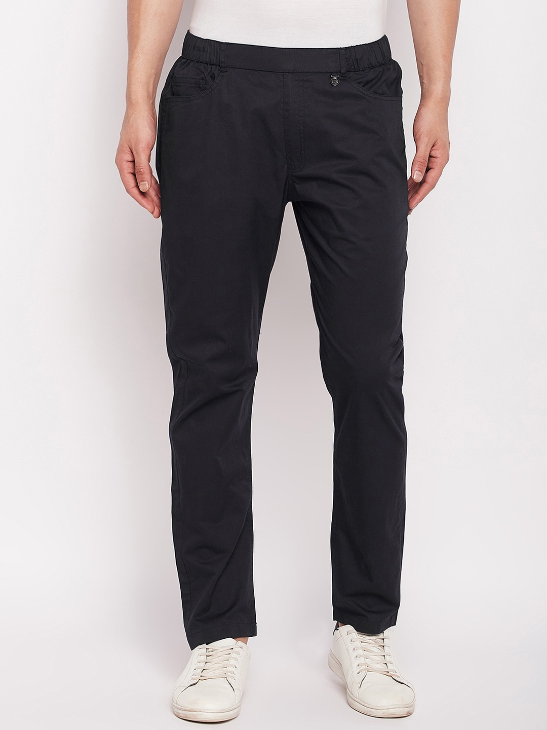 

Okane Men Regular Fit Cotton Track Pant, Navy blue