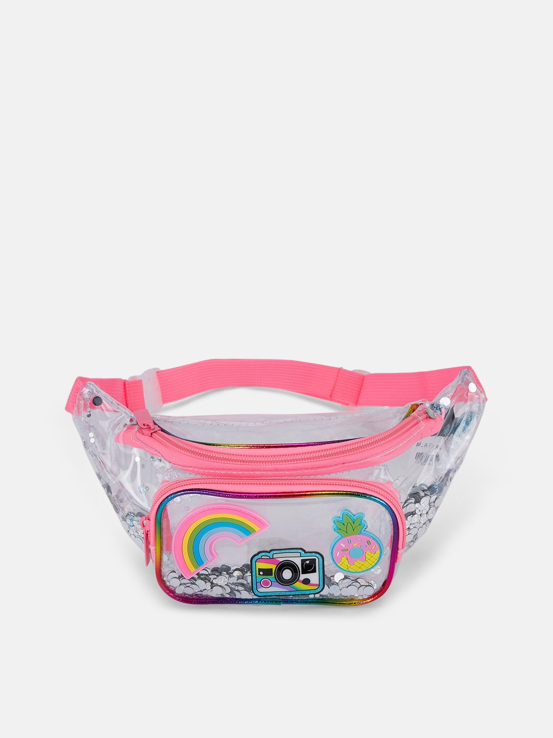 

Pantaloons Junior Girls Printed Waist Pouch, Pink
