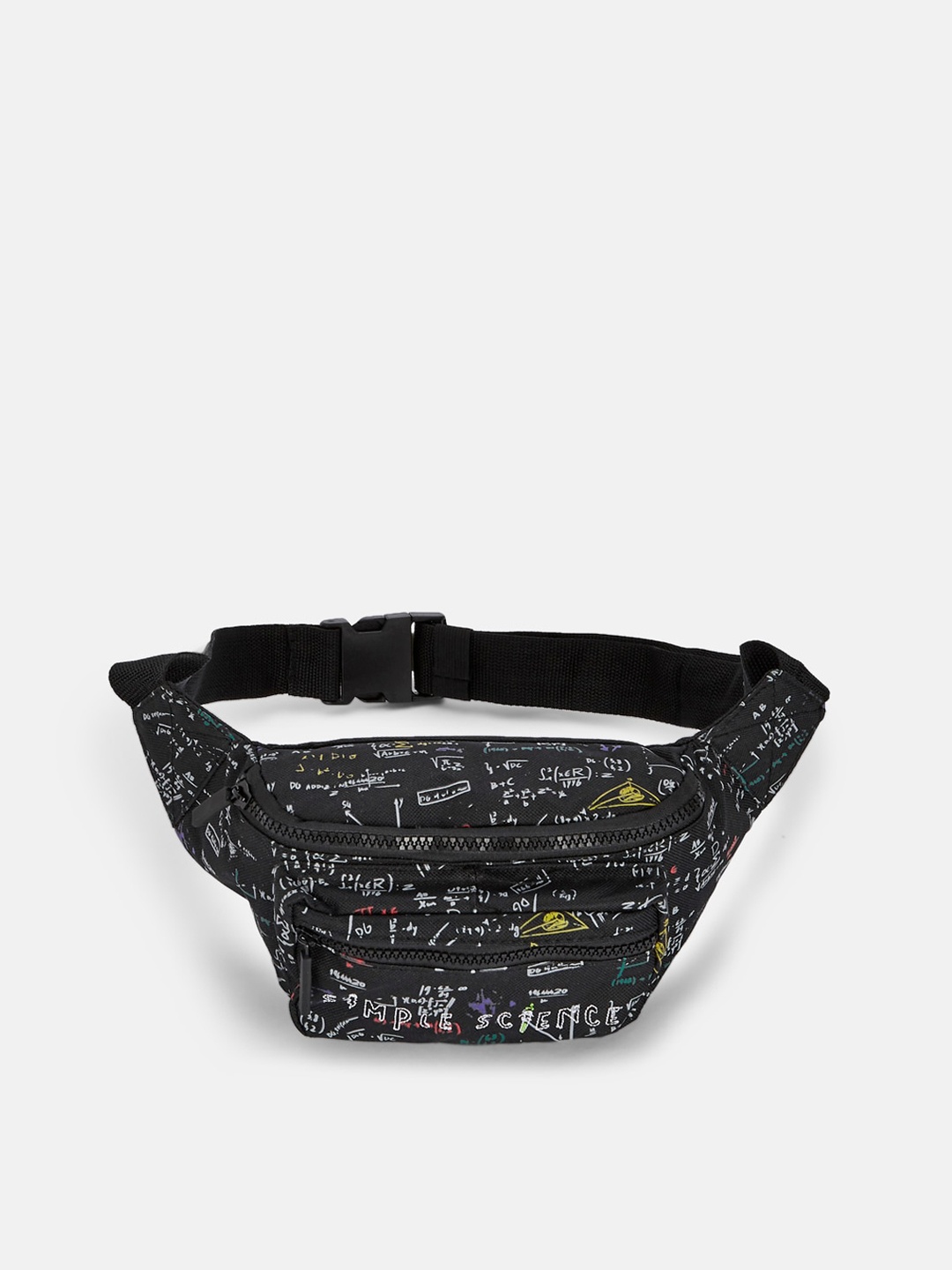 

Pantaloons Junior Printed Waist Pouch, Black