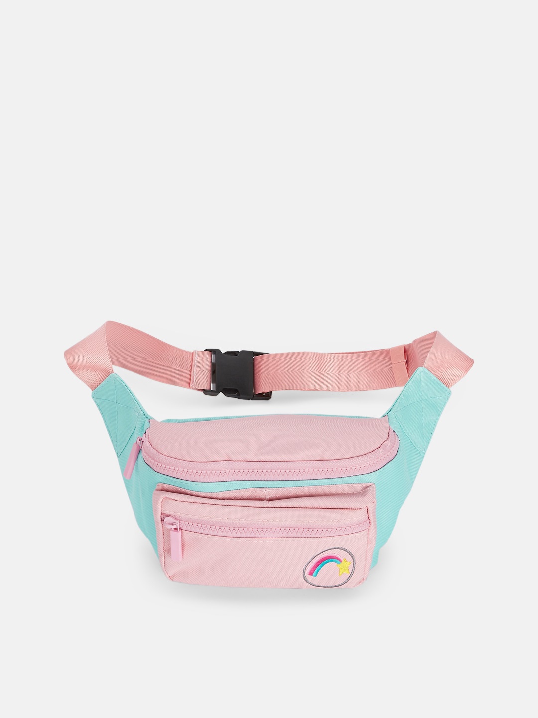 

Pantaloons Junior Girls Colourblocked Waist Pouch, Pink