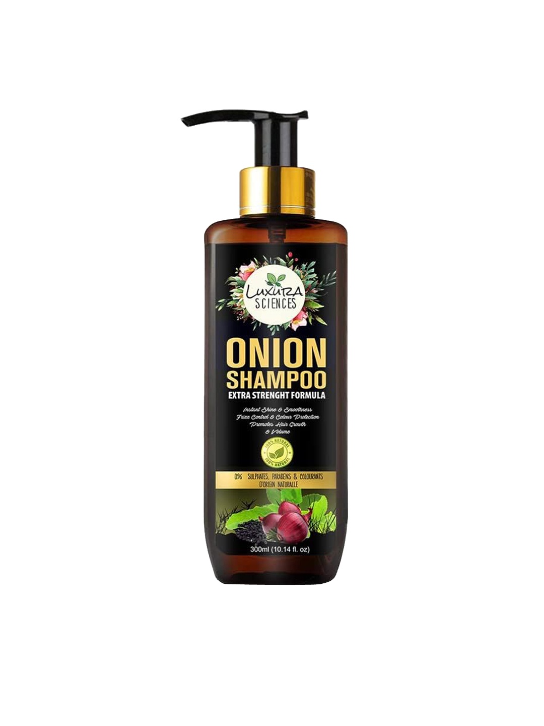 

Luxura Sciences Onion Oil Shampoo For Hair Growth - 300ML, Black