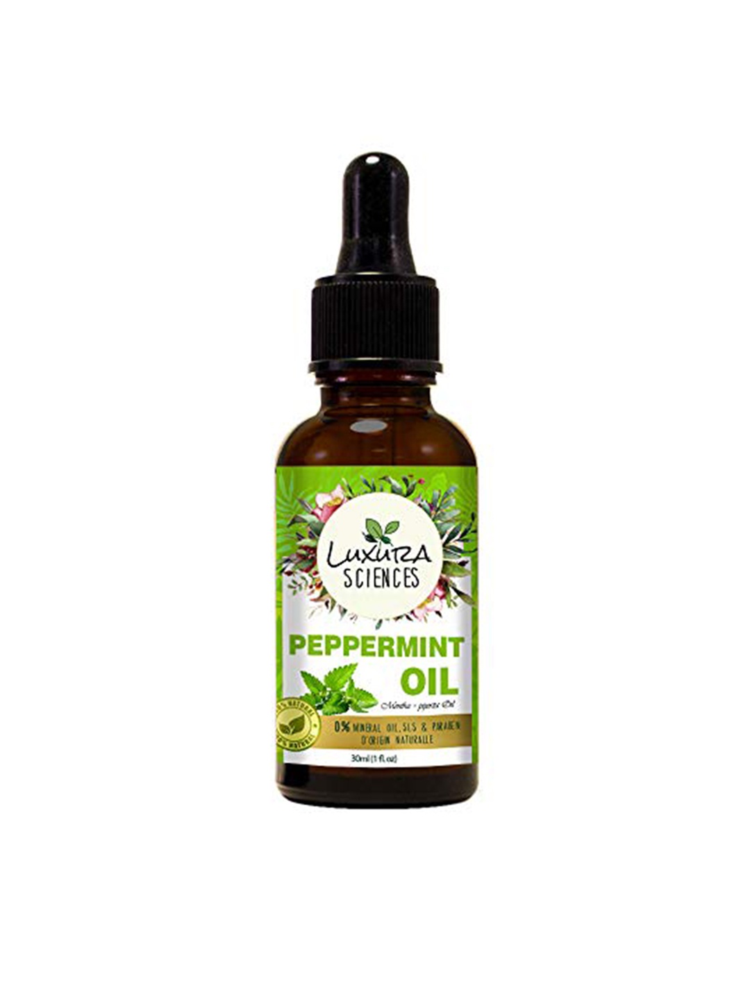 

Luxura Sciences Organic Peppermint Essential Oil-15ML, Green