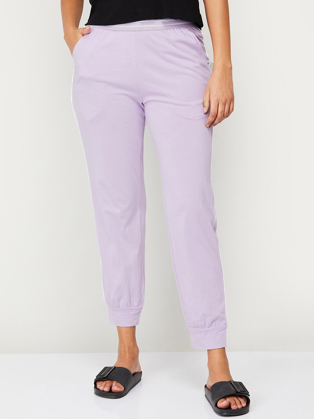 

Ginger by Lifestyle Pure Cotton Slip-On Lounge Pants, Lavender