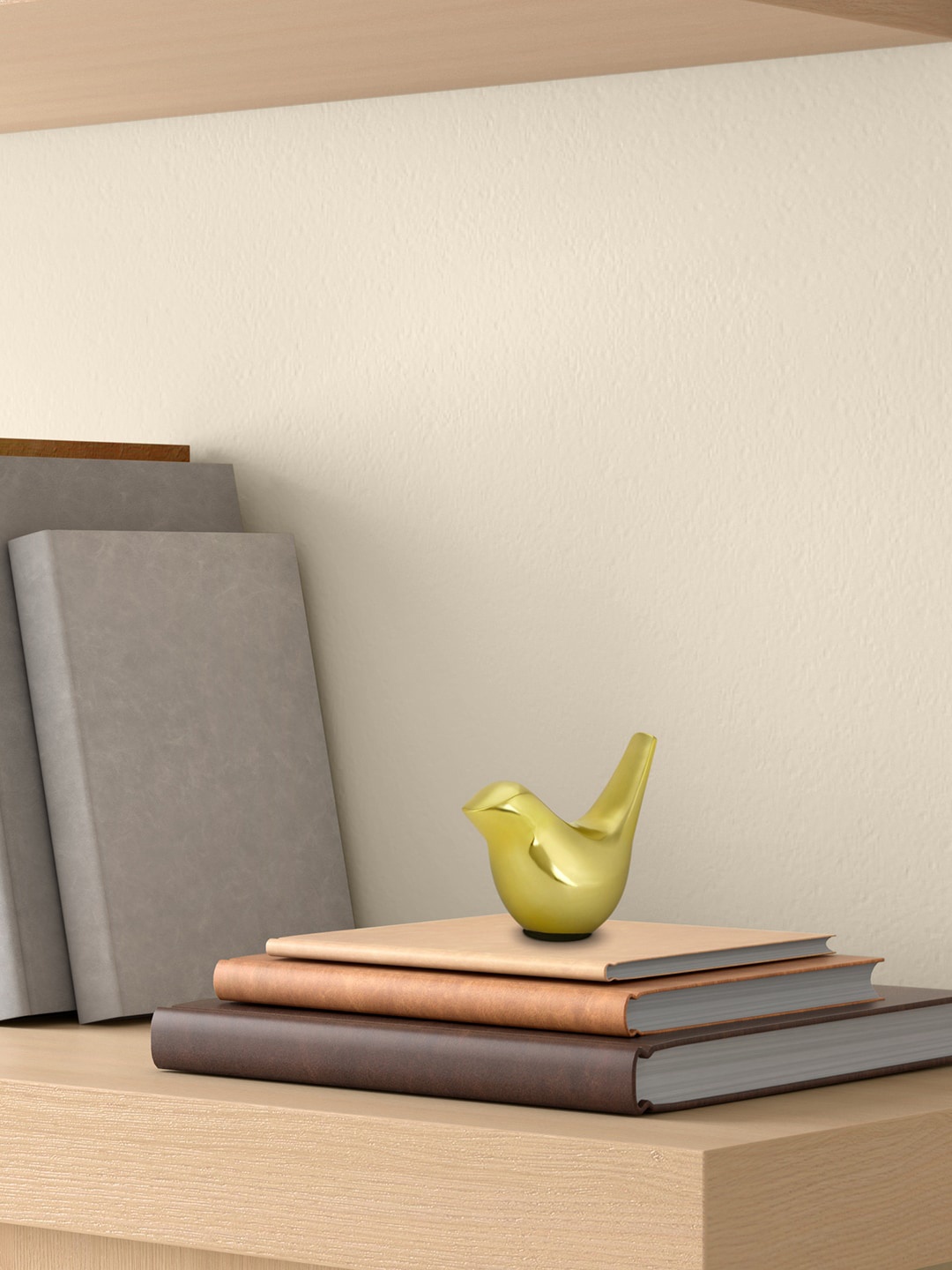 

Living scapes by Pantaloons Gold-Toned Bird Figurine Showpiece