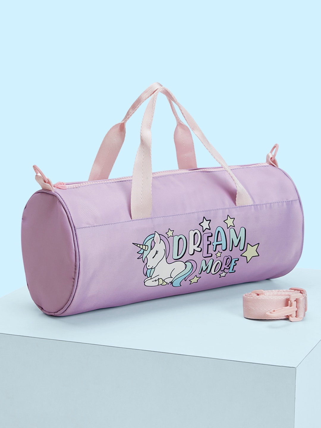 

Pantaloons Junior Girls Printed Duffel Bag, Purple
