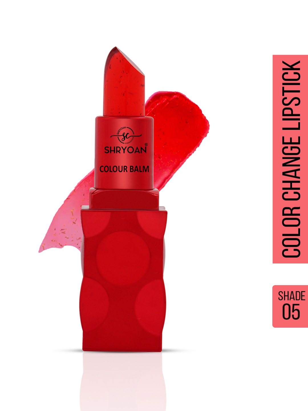 

SHRYOAN Color Change Hydrating & Long Lasting Lipstick - Dark Red 003