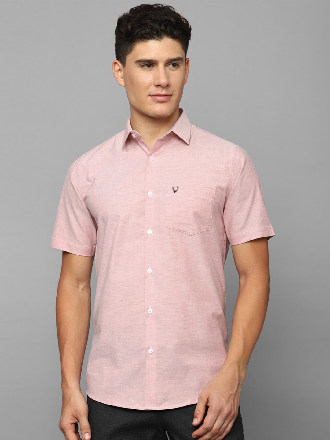 

Allen Solly Spread collar Cotton Casual Shirt, Pink