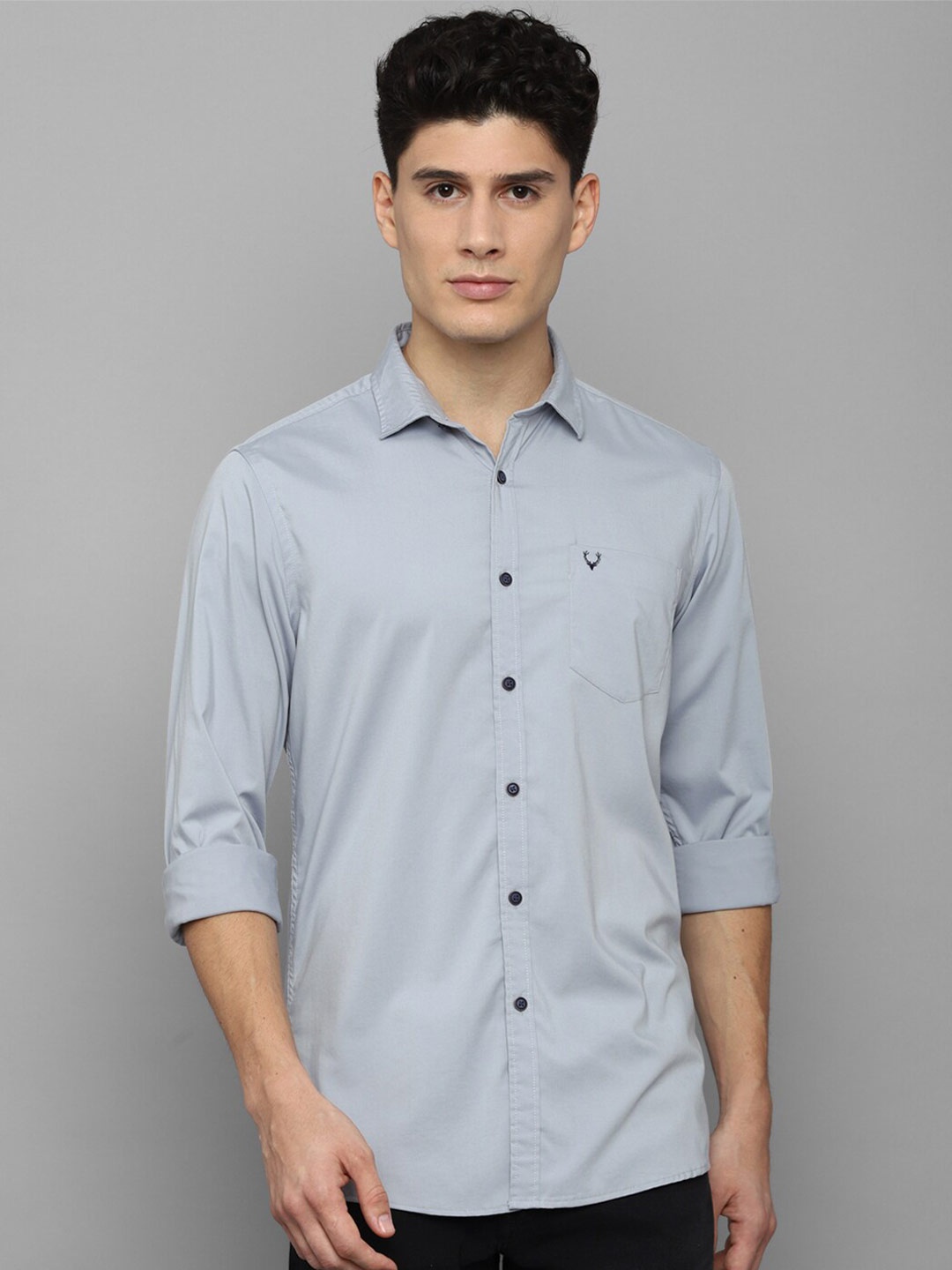 

Allen Solly Sport Slim Fit Spread Collar Casual Shirt, Grey