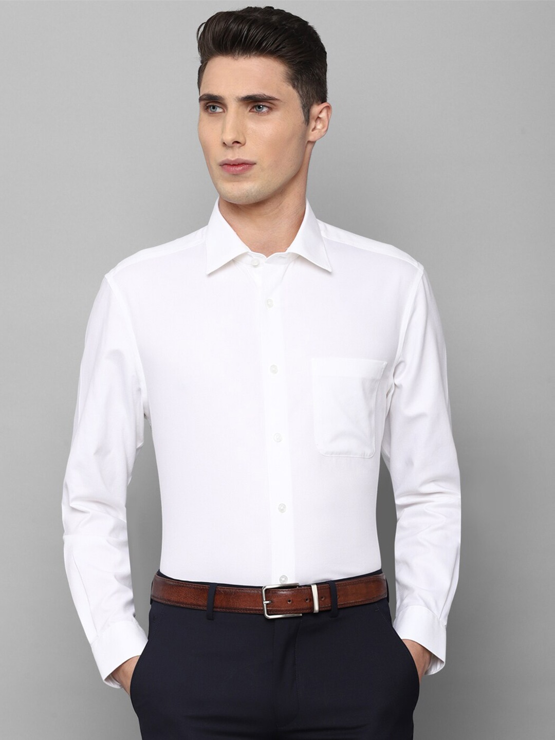 

Louis Philippe Slim Fit Pure Cotton Formal Shirt, White