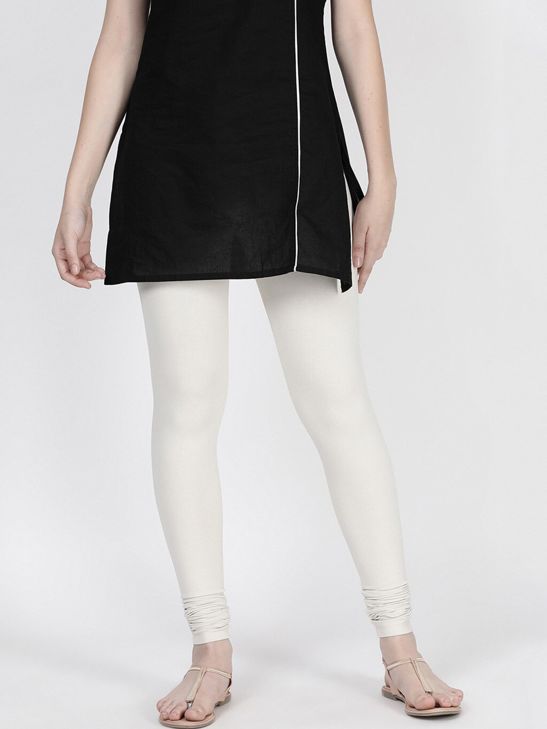 

TWIN BIRDS Churidar Length Leggings, Off white
