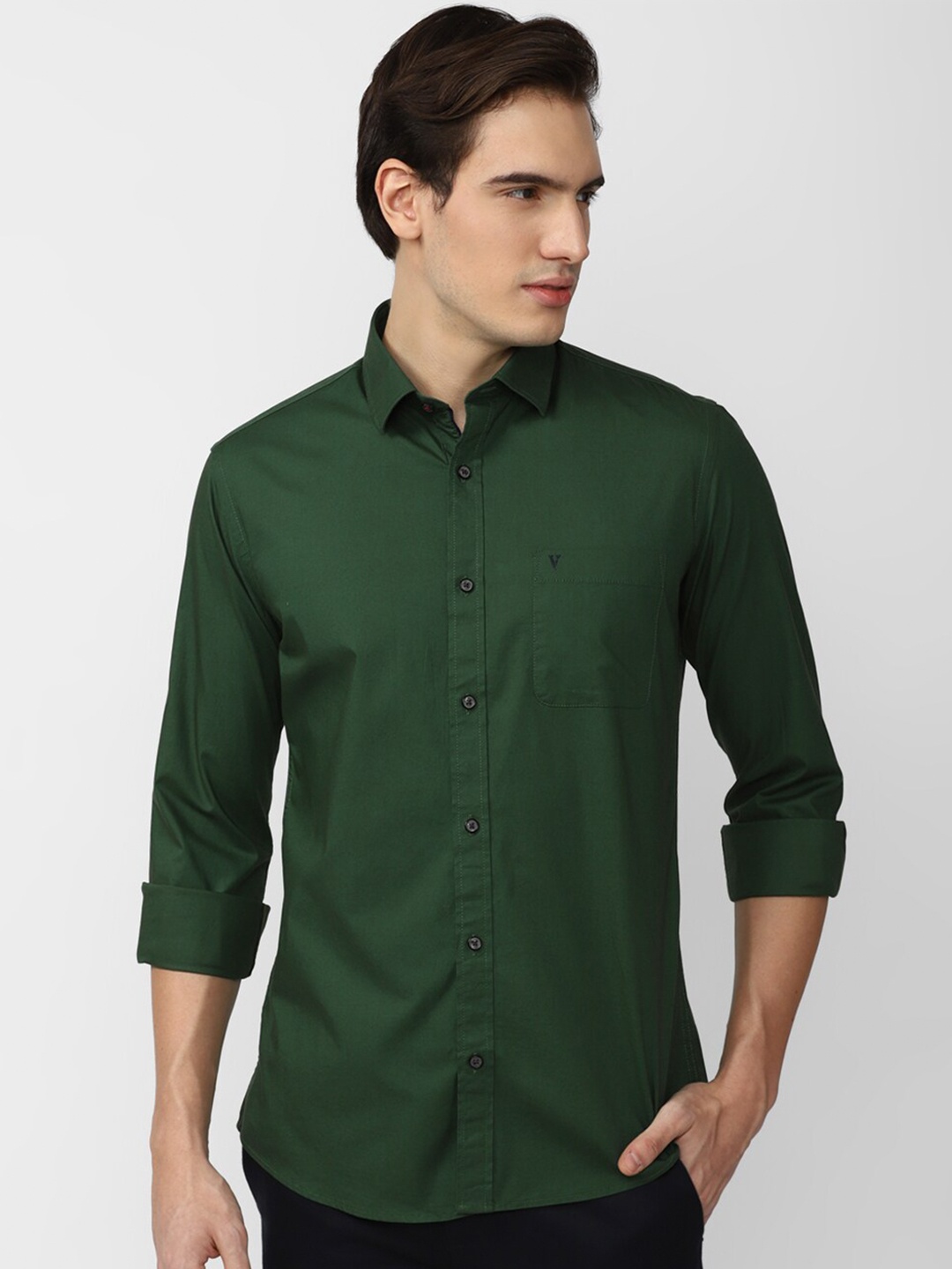 

Van Heusen Sport Long Sleeves Slim Fit Casual Shirt, Green