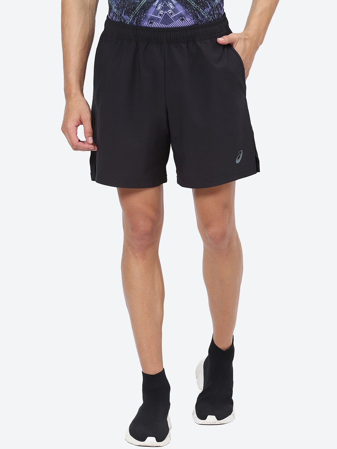 

ASICS Men Above Knee Shorts, Black