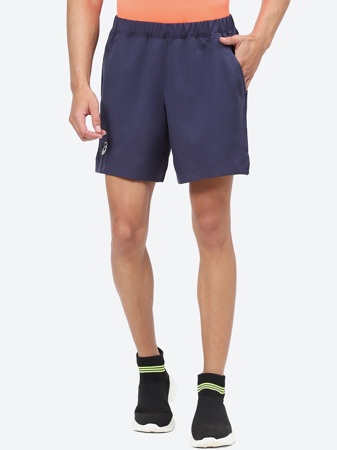 

ASICS Men COURT 7IN Sports Shorts, Navy blue